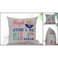 Humpty Dumpty - Birth Announcement Pillow